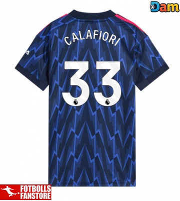 Arsenal Riccardo Calafiori #33 Bortatröja Dam 2025-26 Kortärmad
